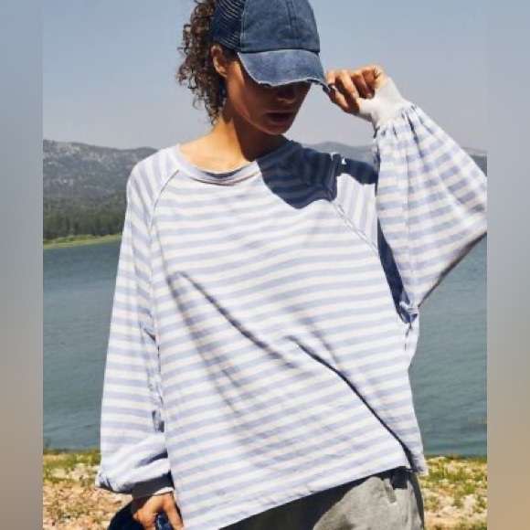 Free People Tops - Free People She's Everything Striped Long-Sleeve